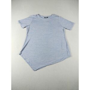 Chelsea & Theodore‎ Shirt Womens Large Blue Asymmetrical Classiccore Normcore
